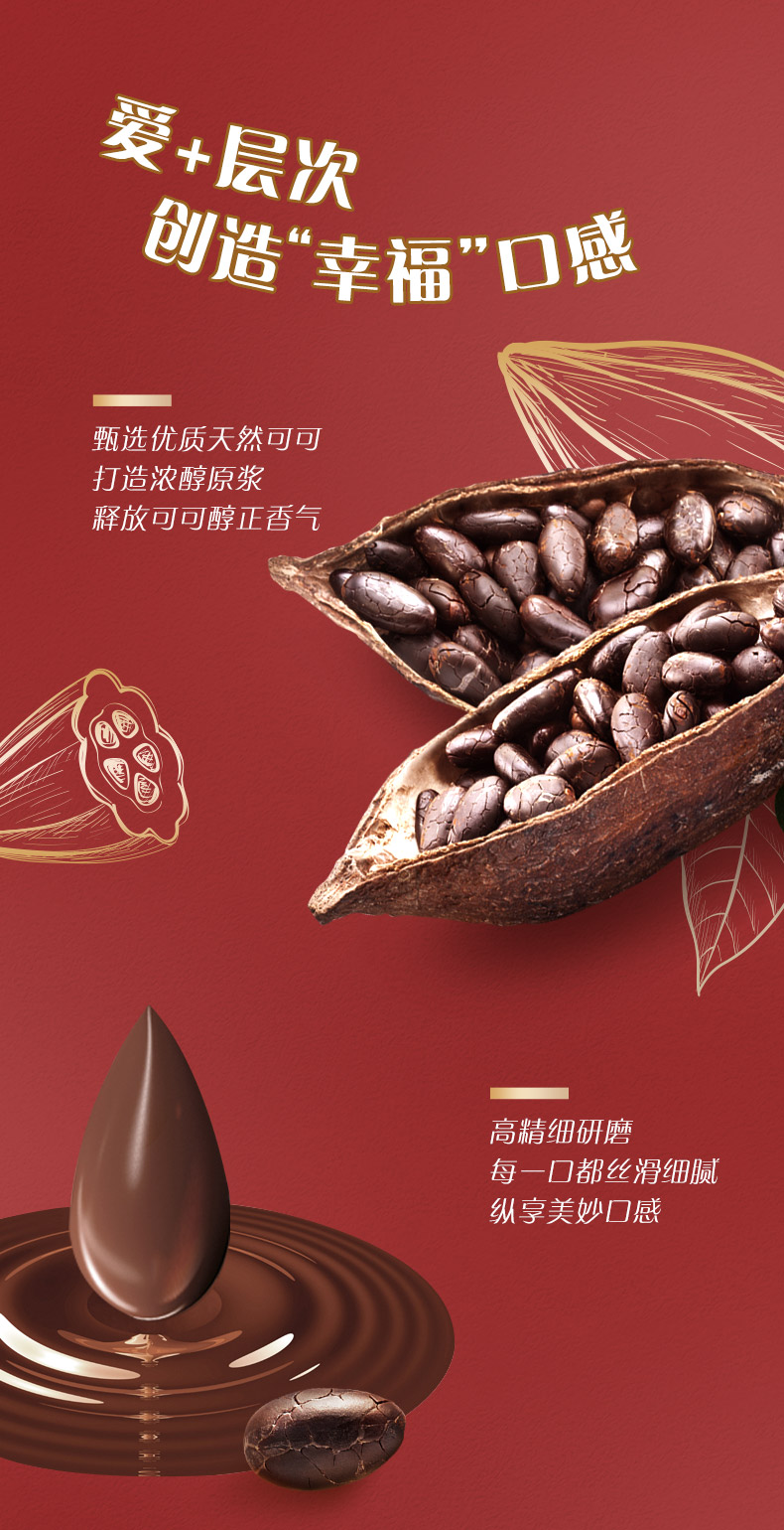 天猫超市 德芙 香浓黑巧克力散装 500g/袋 约80粒 图4