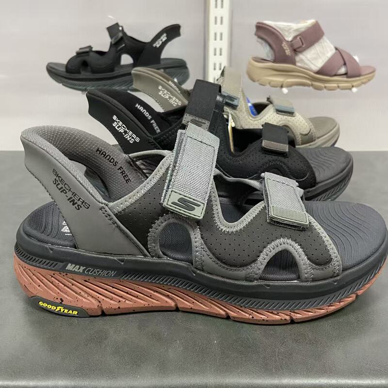 Skechers New Summer Men's Comfortable, Soft and Durable Slip-On Sandals 229217