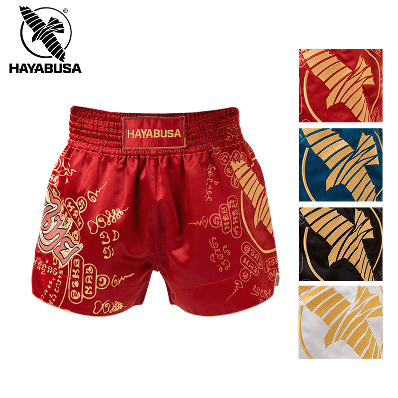 HAYABUSA Falcon ムエタイ ファイティングショーツ サンダショーツ 男女兼用 プロフェッショナルトレーニング MMA スポーツパンツ タイブティック