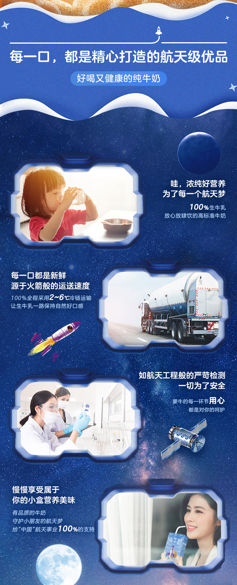 天猫超市 蒙牛 全脂纯牛奶 250ml*16包*2提 图4