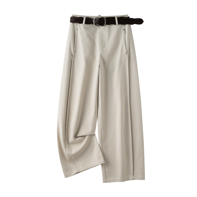 Deconstructed Straight-Leg Pants with Side Seam Forward Shift, Slimming Casual Pants for Women, 2026 Autumn New Style, Tencel Cotton, Height-Enhancing Wide-Leg Pants Deconstructed Straight-Leg Pants with Side Seam Forward Shift, Slimming Casual Pants for Women, 2026 Autumn New Style, Tencel Cotton, Height-Enhancing Wide-Leg Pants