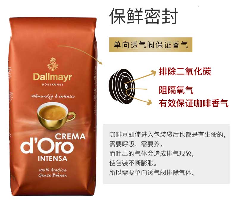 Dallmayr达尔麦亚中深度烘焙咖啡豆1kg