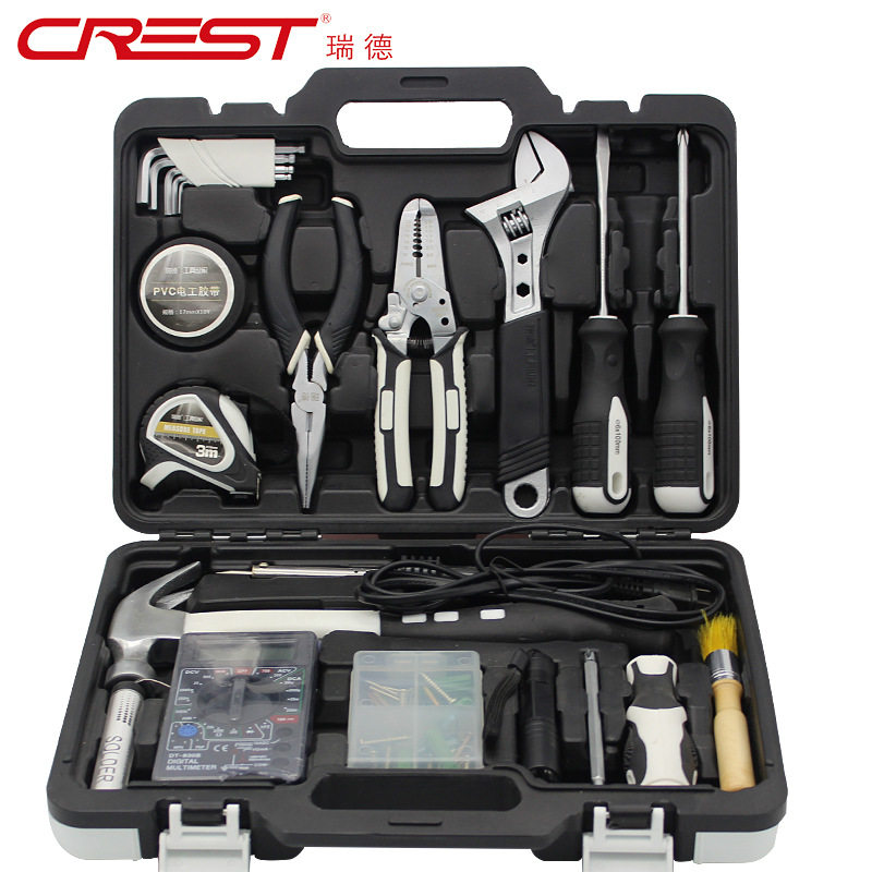 Reid Telecommunications Tool Set Household Electrician Tool Combination Set Factory Direct Spot 61-piece Tool Set