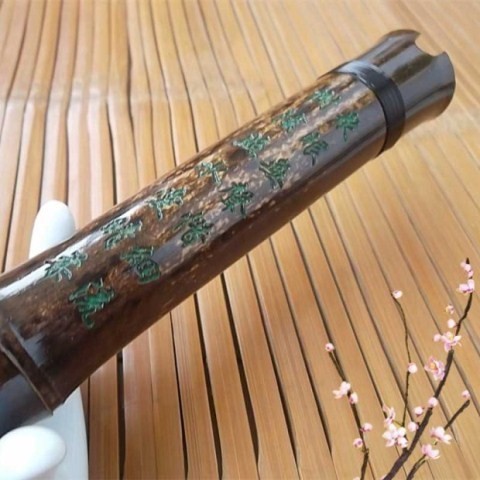 Zizhu người mới bắt đầu một phần lỗ 箫 nhạc cụ G điều chỉnh F một phần sáu lỗ tám lỗ ngắn Xiao Chang Xiao gửi đặc biệt túi nhung - Nhạc cụ dân tộc sáo mèo