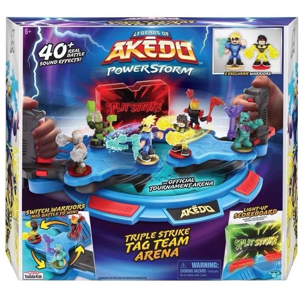 Подлинная легенда аркады Akedo Thunder Hot Fight с непревзойденным звуком и светом Гигантская кукла-герой против детской игрушки мужского пола Изображение 1