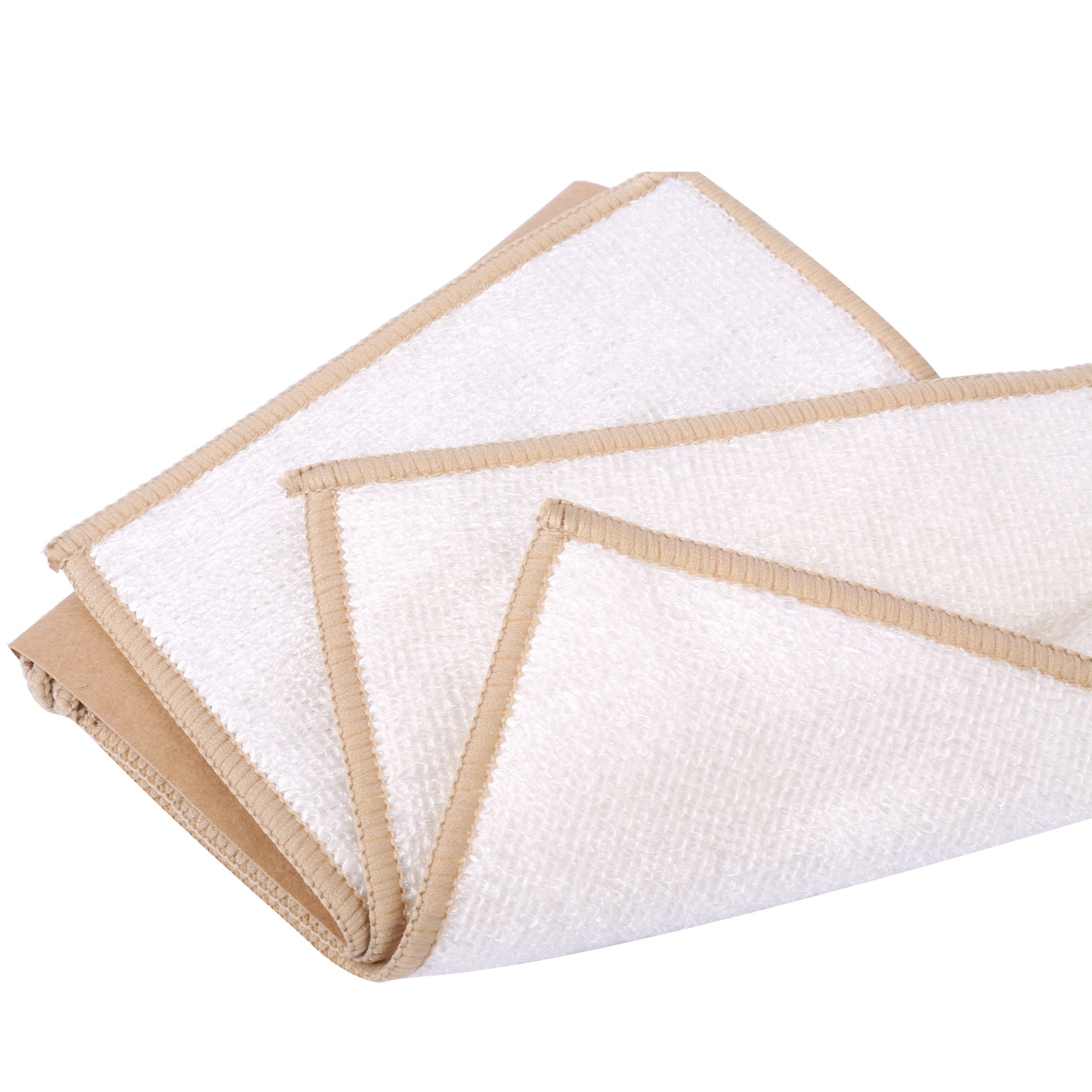 Vegetarian bamboo fiber antibacterial dishwashing towel (3 dress) not stained with oil Easy to wash-Taobao