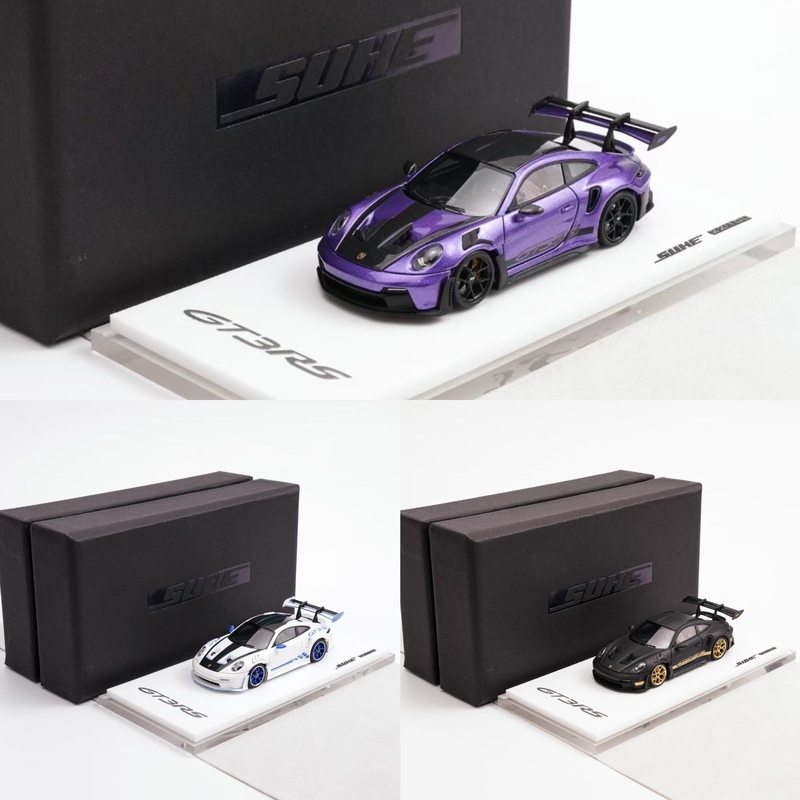 Suhe 1:64 Porsche 911Gt3Rs Limited Edition Resin Car Model Collection Ornament Gift