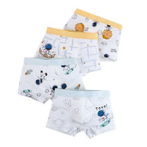 Boys Ice Silk Underwear Summer Thin Childrens Cotton Boxer Briefs Mesh Boy Baby Medium and Large Childrens Boxer Briefs Y