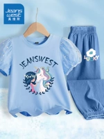 [Лето] Принцесса J и лошадь/ледяной синий+J -Королевый маленький цветок K/Темно -синий