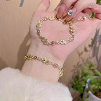 [Fu Lu Sheng Hua] Pure silver 999 gold gourd flower bracelet for women, new Chinese style, high-end gift