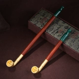 Мужская агатовая старомодная медная курительная трубка ручной работы, подарок на день рождения