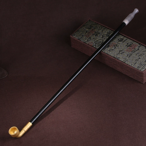 Мужская длинная агатовая старомодная медная креативная курительная трубка ручной работы, креативный подарок