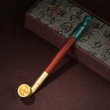 Мужская агатовая старомодная медная курительная трубка ручной работы, подарок на день рождения