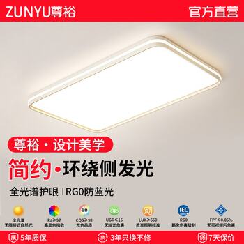 Ceiling Lamp Living Room New Flagship Store Simple Modern Atmospheric Headlight Whole House Package Intelligent Guangdong Zhongshan Lamps