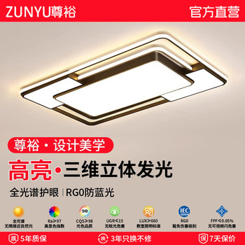 Lighting Fixture Combination Whole-House Package Ceiling Lamp Atmospheric Main Light Zhongshan Lighting Modern Minimalist Living Room Lamp Official Flagship