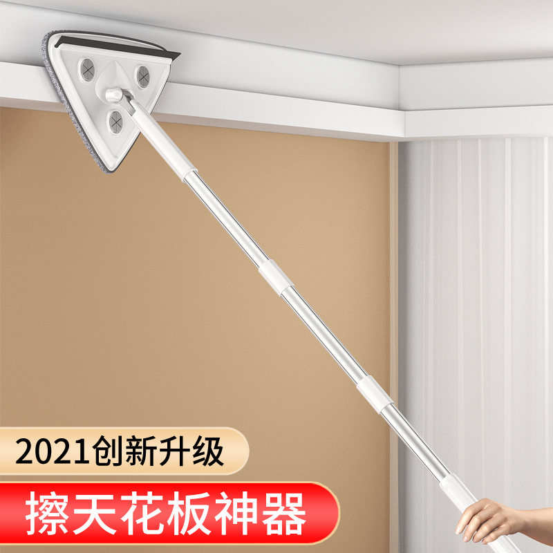 Triangle Flat Rotating Water Suction Mop Domestic Dorm Sloth Free Hand Wash A Tow Net Scraping Water Dry And Wet Dual-use God