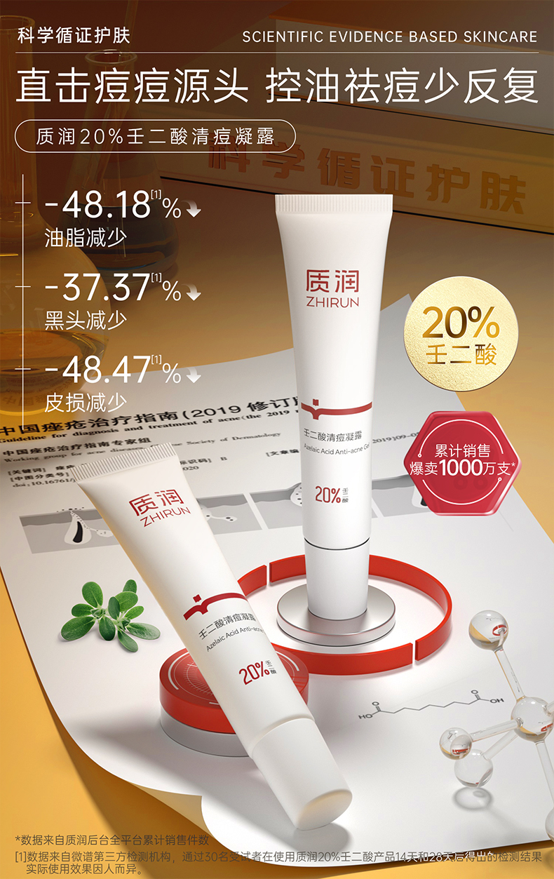麗芙 去黑頭 祛痘 淡痘印 三件組 抗菌消炎凝膠20g+阿達帕林凝膠16g +20%壬二酸15g