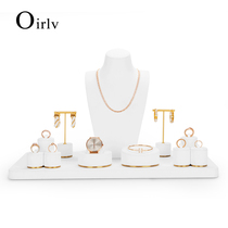 Dorpaoni High-end Special Cabinet Shop Window Jewelry Display Props Suit Counter Ornament Display Show Shelf White