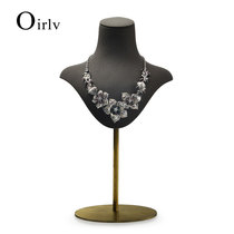 Dao Baoni new art portrait model neck necklace display stand metal base jewelry display props