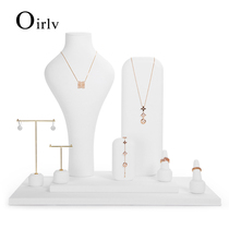 Upscale ultra-slim jewellery Show Props Counter Shop Window Ring Bracelet Placed Display Show Show White