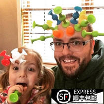 Suction music suction cup suction buckle suction stick childrens educational creative silicone soft building blocks 3-6 assembled toys parent-child