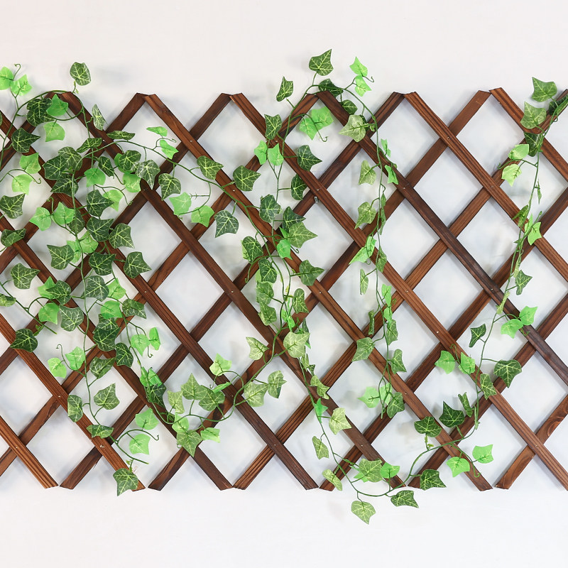 Outdoor small fence balcony embellished with decoration telescopic fence Embellished Wood Garden Vine plant Flower fencing Climbing Rattan