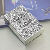 Креативный портсигар, металлическая ультратонкая портативная коробка, алюминиевый сплав