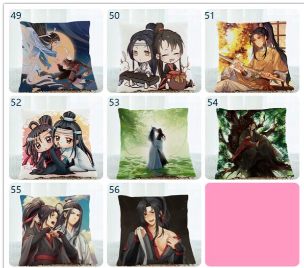 Anime hai nhân dân tệ bao quanh gối, tình yêu, gối Xiao Yi Wang Yibo để ánh xạ tùy chỉnh món quà sinh nhật nữ - Carton / Hoạt hình liên quan hình dán doraemon