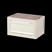 Outdoor camping picnic storage box folding car trunk household large storage box organizer cabinet with pulley wooden cover