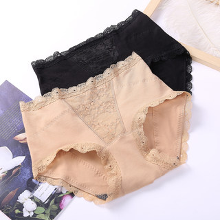 【可搭配塑身衣】收腹提臀内裤女纯棉中高腰全棉无痕大码三角裤头