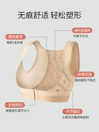 胸托聚拢防下垂外扩提胸神器收腋下副乳矫正带产后塑形调整型内衣