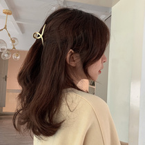 ins Net red metal grab clip large bath grab clip back of the head hairclip elegant temperament hairpin shark clip headgear