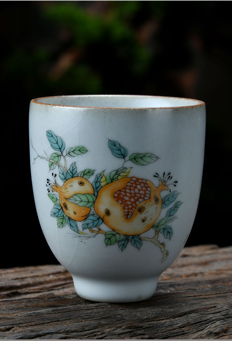 Xu ink sample tea cup archaize teacup cracked your up kung fu masters cup tea bowl of ceramic tea set single CPU personal cup