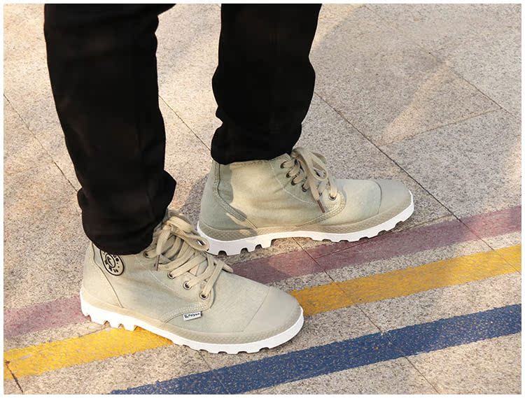 Giày thể thao nữ nhảy cao giúp ulzzang retro Street shot giày nam đế ngoài đế dày chống chịu - Giay cao giày the thao nam nike