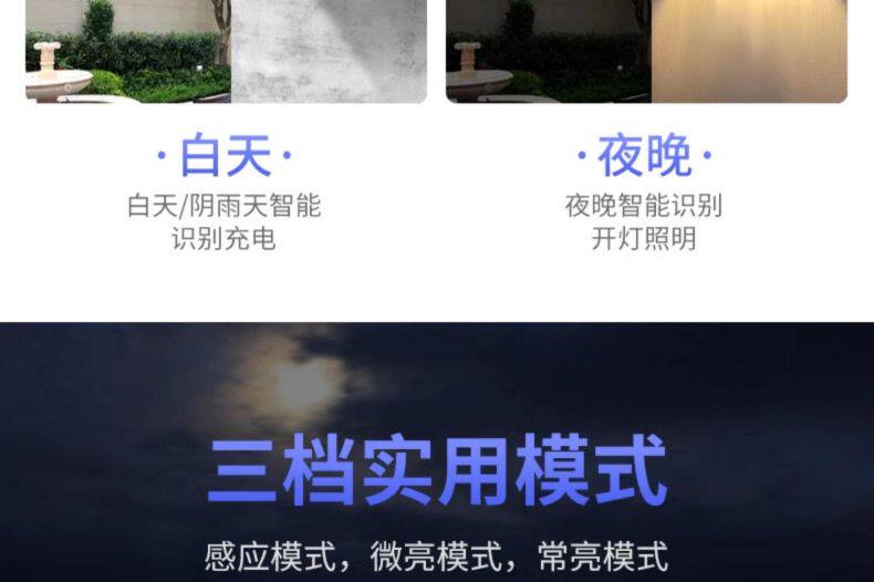 Открытый стене 太阳能户外灯庭院复古壁灯家用防水人体感应照明灯室外装饰路灯 Lamusi/eka