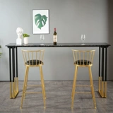 Нордический мраморный домашний стол, столик, стул и балкон на открытом воздухе на стене, Длинное винное бар с молочным чаем простой и высокий стол