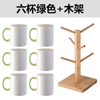 Зеленый 6+деревянная рама