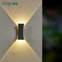 Outdoor wall lamp waterproof Villa courtyard lamp outdoor aisle lamp double head spotlight B & B hotel exterior wall decoration wall lamp