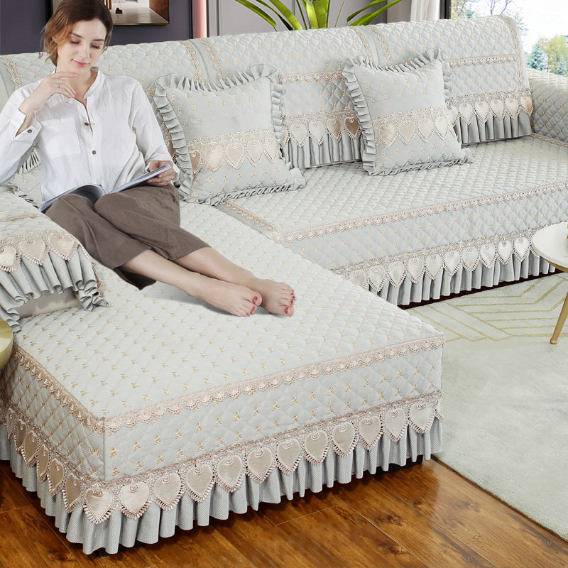 Sofa cover all-inclusive universal cover 2021 new sofa cushion four seasons universal simple modern cushion thickened non-slip