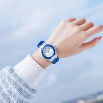 Childrens watch boy waterproof and anti-fall boy 10-year-old 12 cute girl girl finger-type quartz watch