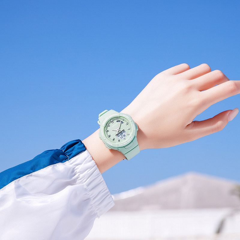 Summer Watches Schoolgirls Junior High School Girls 2021 New Ins Ventilator Sport Girls Waterproof Electronic Watches