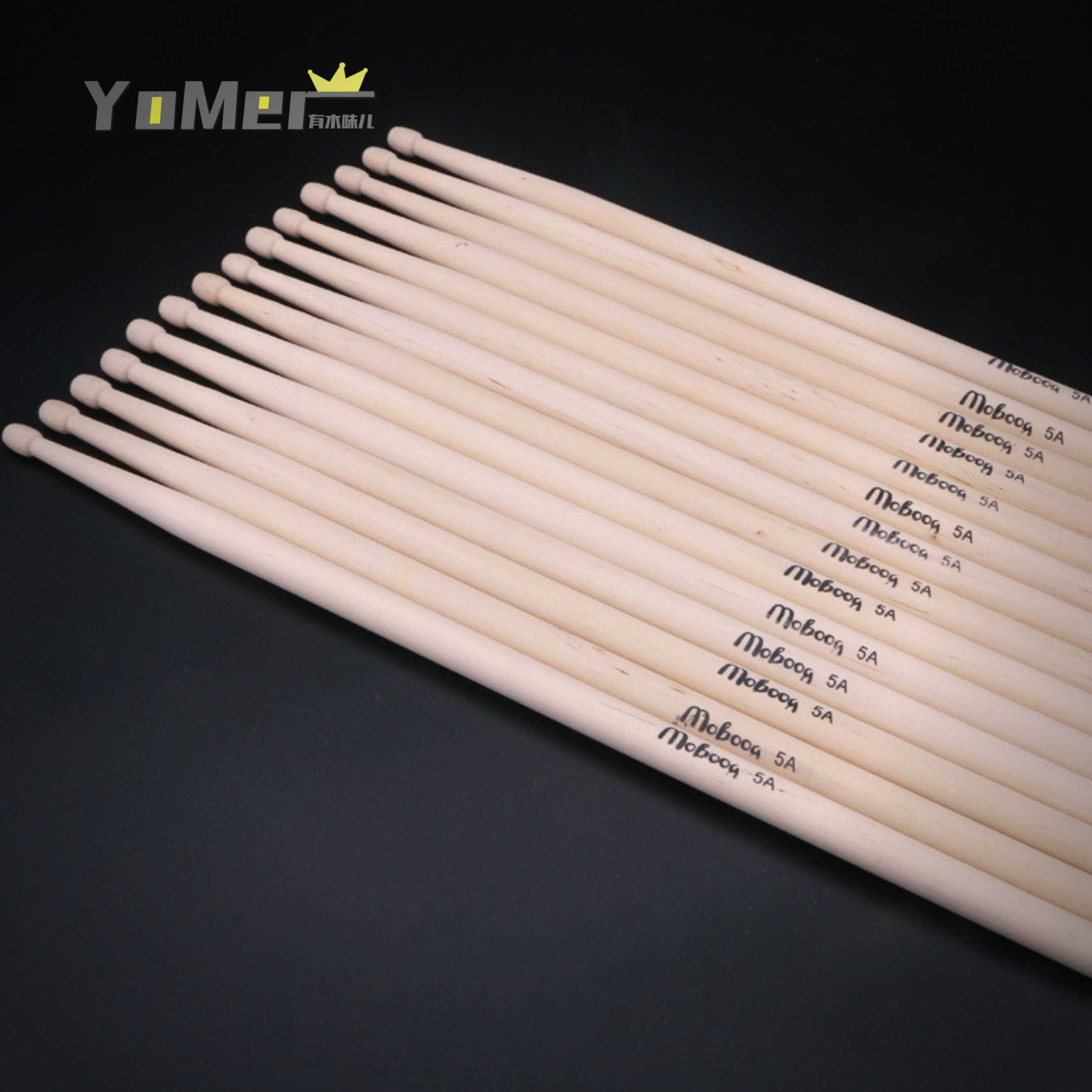 There are wooden flavors to buy two-send one standard style Maple Wood Practice Drumstick Drumstick Drumstick drum 5A Standard paragraph Professional Level