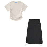 Комплект, футболка, черная юбка