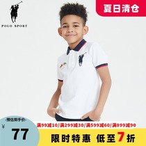 Polo sport boys 2020 new short-sleeved T-shirt middle and large children lapel POLO shirt school uniform 99232F001
