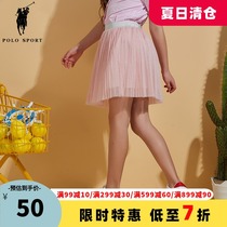 Polo Sport Childrens Clothing Girls Summer Sweet Princess Style Skirt Short Skirt Skirt 82SD34137