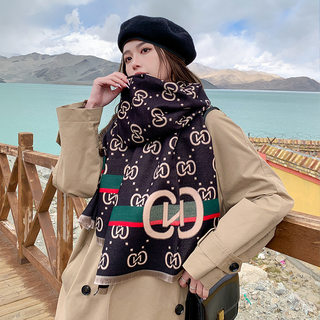 2022 New Style Imitation Cashmere Scarf for Women, Dual-Use Air Conditioning Shawl, Double-Sided Imitation Cashmere Thickened Neck Warmer to Protect Against the Cold