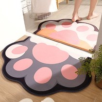 Absorbent floor mat Bathroom non-slip mat Household cute carpet doormat Enter the door toilet door mat Toilet floor mat