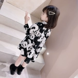 Осеннее платье, детская весенняя юбка, коллекция 2023, популярно в интернете, в западном стиле, детская одежда