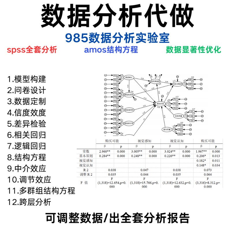 Questionnaire Analysis, Spss Data Analysis, Amos Structural Equation, Smartpls, Data Adjustment
