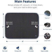 Cat sand pad double filter anti-take out cat litter anti-splash cat toilet pad rub foot pad large cat pad large size cat pad large size